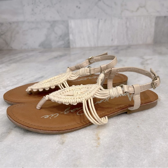 American Rag Shoes - American Rag Open Toe Crochet Sandal Sz 7.5